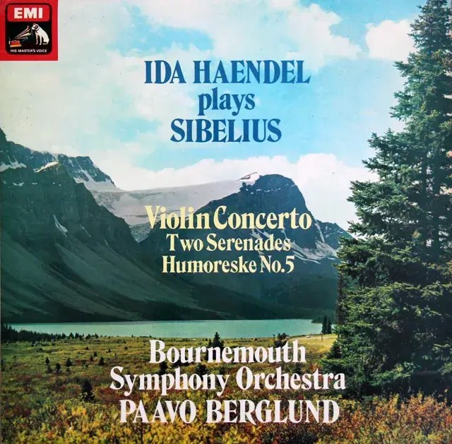 【オリジナル盤】イダ・ヘンデル＆ベルグルントのシベリウス/ヴァイオリン協奏曲ほか GB EMI ASD3199&nbsp;STEREO